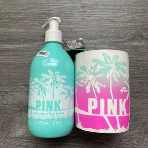 Victoria’s Secret PINK lotion and Koozie. BNWT